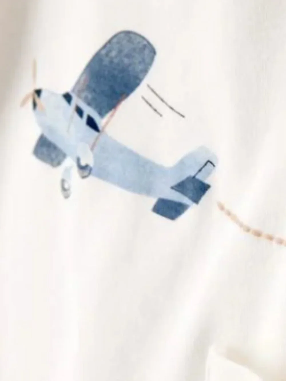 NWT Carter’s Baby Boy Airplane 4-Piece Outfit Set Blue White 12 Months Hat Pants - Picture 4 of 5